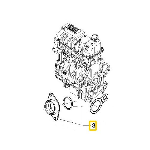 Flangia della pompa dell'acqua per Mini R52 Cabriolet e R53 Cooper S (10/2000-07/2008) - MC50202