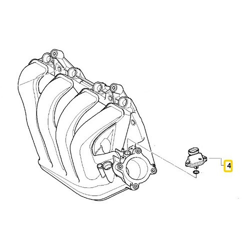 Luftansaugdrucksensor DELPHI für Mini R50 Limousine R52 Cabriolet und R53 Cooper S (09/2000-07/2008) - MC73010