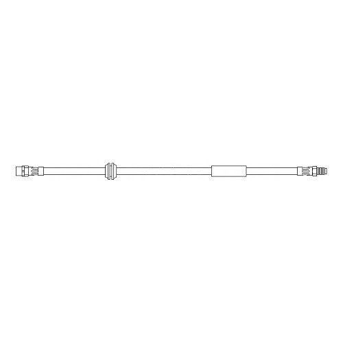  Mangueira do travão traseiro esquerdo ou direito para MINI II R50 R53 Saloon e R52 Convertible (04/2003-) - MH24610-3 