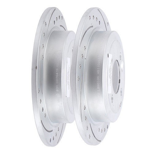  Rear brake discs 259x10mm grooved BREMTECH for MINI II R50 R53 Sedan and R52 Convertible (09/2000-07/2008) - the pair - MH28103 