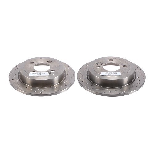 BREMTECH 259x10mm slotted rear brake discs for MINI III R55 R55LCI Clubman and R56 R56LCI Sedan (10/2005-06/2014) - the pair - MH28104