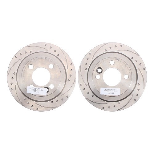  BREMTECH 259x10mm slotted rear brake discs for MINI III R55 R55LCI Clubman and R56 R56LCI Sedan (10/2005-06/2014) - the pair - MH28104-2 