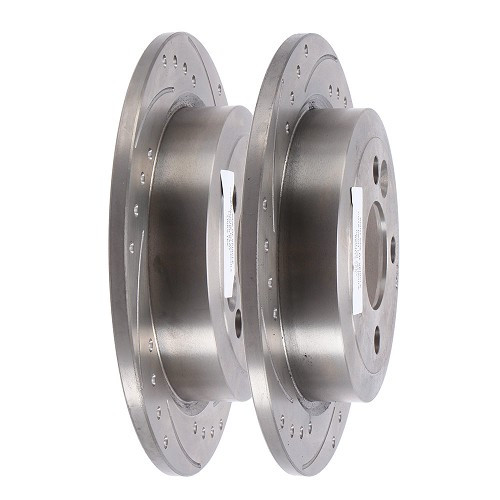     
                
                
    Grooved pointed rear brake discs for Mini R50 and R52 (09/2000-07/2008) - MH28113
