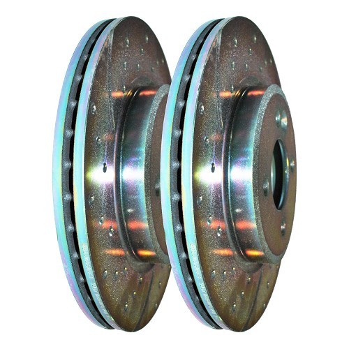  Pair of EBC ventilated front brake discs for Mini up to 07/06 - MH30100E 
