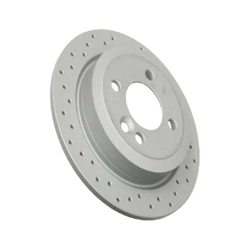  Rear brake discs 259x10mm drilled ZIMMERMANN for MINI III R57 R57LCI Convertible R58 Coupe and R59 Roadster (10/2007-06/2015) - the pair - MH30202Z 