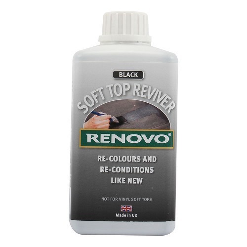     
                
                
    Rénovateur RENOVO pour capote en toile noire - flacon - 500ml - MX10114

