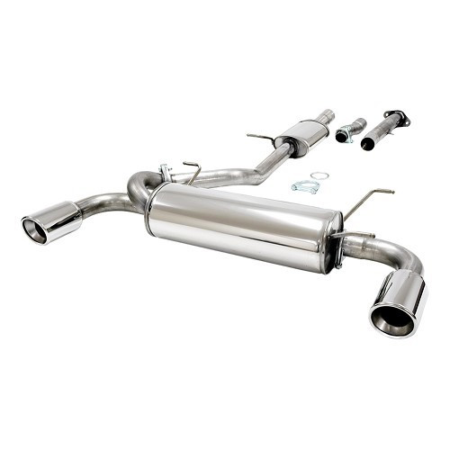  JETEX stainless steel dual outlet exhaust system for Mazda MX5 NB and NBFL (1998-2005) - MX10253 