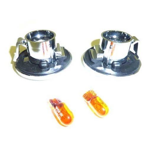  White background and chrome-plated surround side indicators for Mazda MX5 NC and NCFL - MX10440-1 