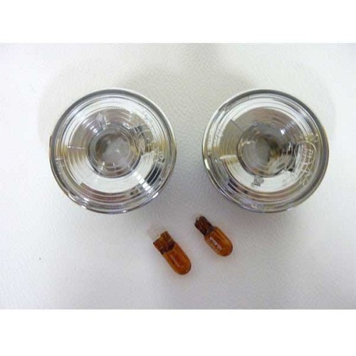  White background and chrome-plated surround side indicators for Mazda MX5 NC and NCFL - MX10440 