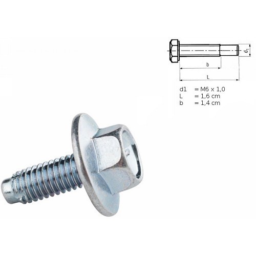  Screw no. 95 with washer for Mazda MX5 NC and NCFL - MX10445 