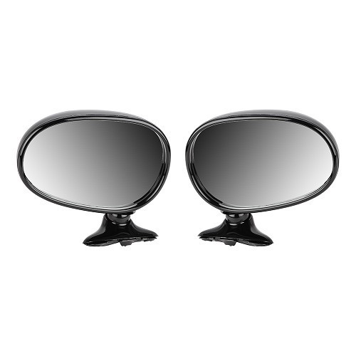  Paar spiegels voor Mazda MX5 NA - Zwart - MX10588 