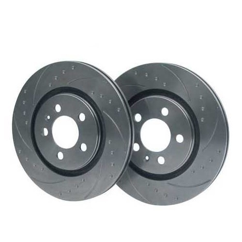  BREMTECH grooved & spiked rear brake discs for Mazda MX5 NA 230x8mm - MX10638 