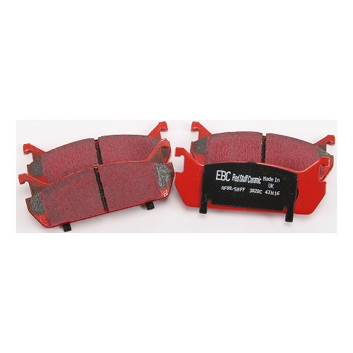 Red EBC rear brake pads for Mazda MX5 NA 1.6L without ABS - MX10675 