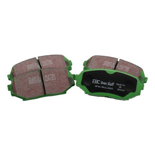 Green EBC front brake pads for Mazda MX5 NA 1.6L without ABS - MX10678