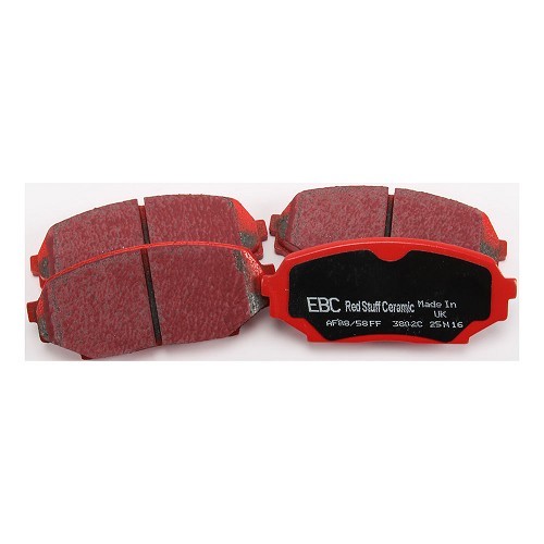  Red EBC front brake pads for Mazda MX5 NA 1.6L without ABS - MX10681 