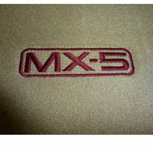  Beige embroidered floor mats for Mazda MX5 NA and NB - Original - MX10774-1 