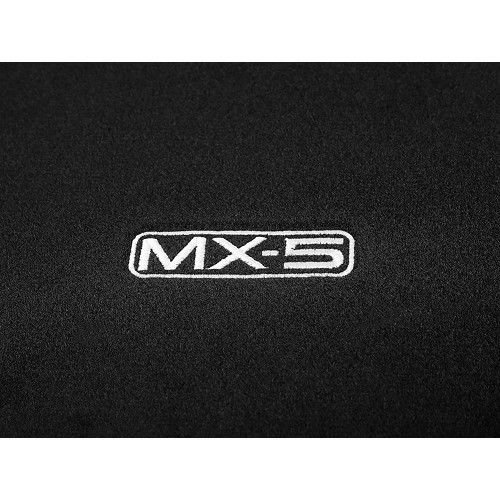  Zwart geborduurde vloermatten voor Mazda MX5 NA en NB - Origineel - MX10777-2 