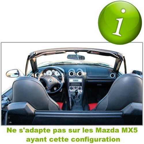  Coupe vent plexiglass pour Mazda MX5 NA 1989-1997 - MX10828-2 