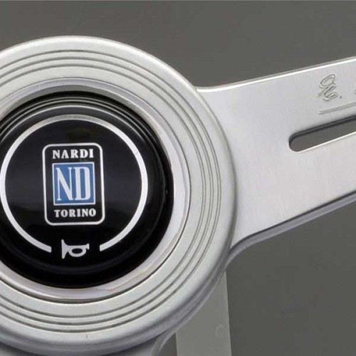  Volante de madera de caoba y aluminio satinado Nardi Classic Line para Mazda MX5 NA, NB - diámetro 360 mm - MX10885-2 