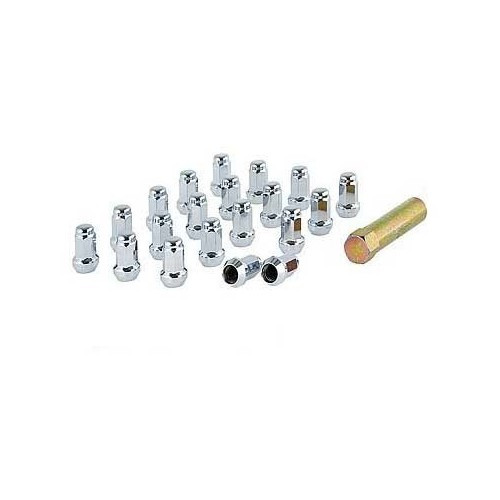     
                
                
    Mazda MX5 chrome-plated anti-theft nuts (20) - MX10888
