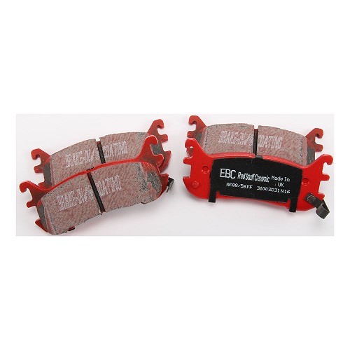     
                
                
    Red EBC rear brake pads for Mazda MX5 NA, NB and NBFL - MX11251
