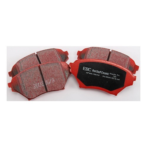     
                
                
    Red EBC front brake pads for Mazda MX5 NBFL 1.6L sport chassis and 1.8L - MX11252
