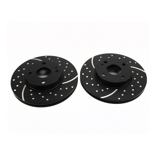 Dischi freno anteriori Sport scanalati/forati EBC GD per Mazda MX5 NA, NB e NBFL - coppia - MX11266