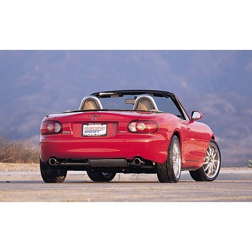  RACING BEAT twin exhaust silencer for Mazda MX5 NB and NBFL - MX11328-1 