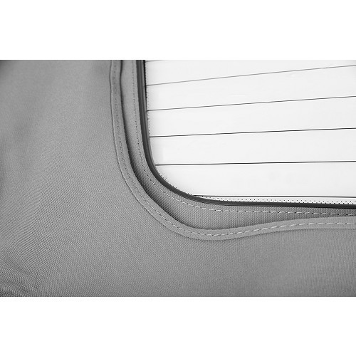 Alpaca convertible top with glass window for Mazda MX-5 NB and NBFL - Grey - MX11373