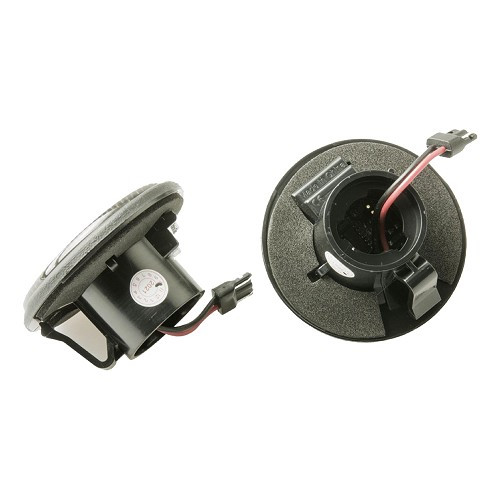 Smoked LED turn signal repeaters with black outlines for Mazda MX5 NA (1989-1998) - MX11441