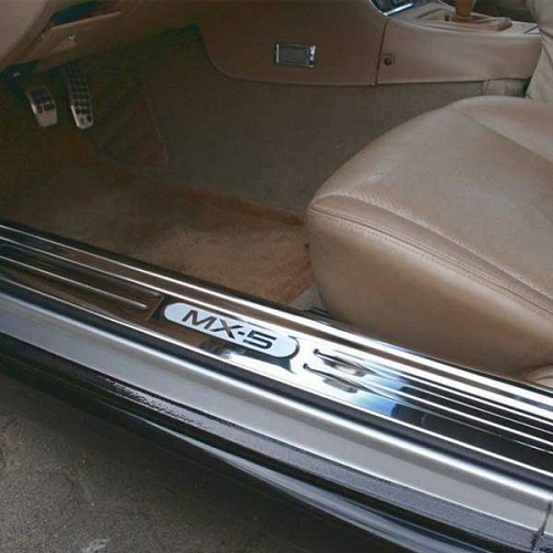 Stainless steel door sill with logo for Mazda MX5 NB and NBFL - MX11548-2 