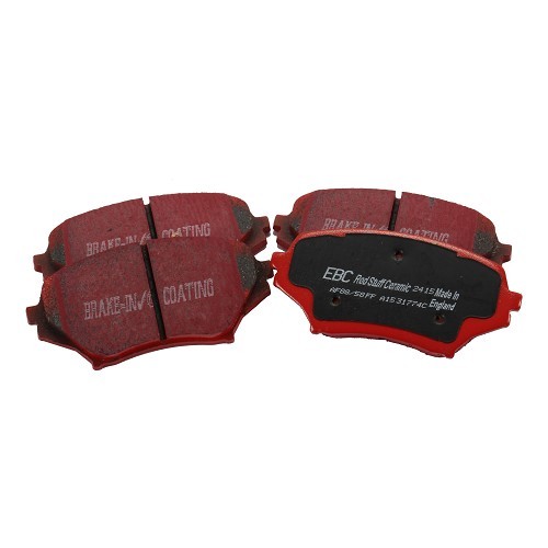  Conjunto de pastilhas de freio dianteiras vermelhas EBC para Mazda MX5 NC e NCFL - MX12031-1 
