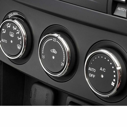  Chrome-plated trim for heater control on Mazda MX5 NC up to 2008 - MX12097 