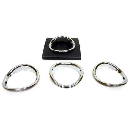  Set di anelli bocchette di ventilazione in plastica cromata per Mazda MX-5 NC - MX15166 