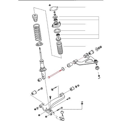 Vis de triangle supérieur avant pour Mazda MX5 NA, NB et NBFL - MX15496