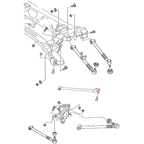  Front lower longitudinal arm for Mazda MX5 NC and NCFL - MX15589 