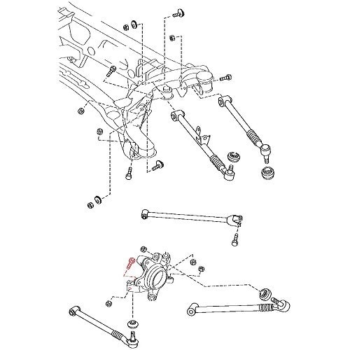  Suspension screw no. 92 for Mazda MX-5 NC NCFL - MX15631-1 
