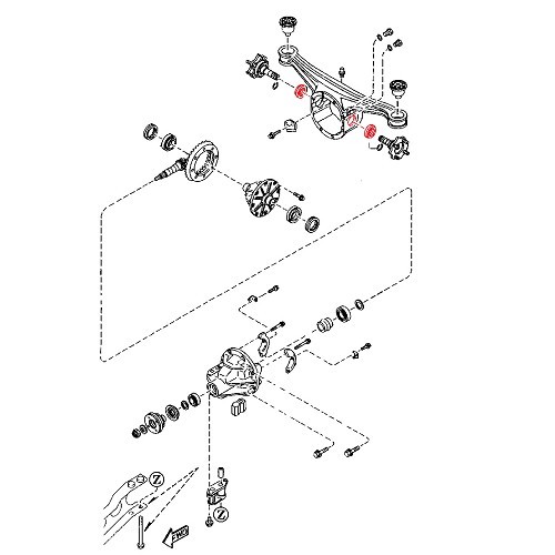 Joint spi de sortie de pont pour Mazda MX5 NA - MX18223