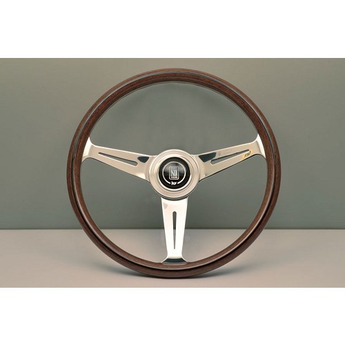     
                
                
    Nardi Classic Line mahogany wood steering wheel with polished aluminium spokes for Mazda MX5 NA, NB - diameter: 360 mm - MX25156

