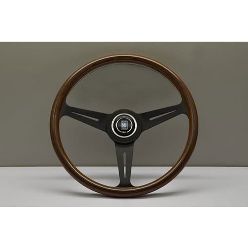  Nardi Classic Line 70-s mahogany wood steering wheel with black matte aluminium spokes for Mazda MX5 NA and NB - diameter: 360 mm - MX25160 