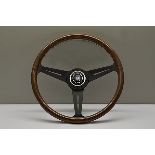     
                
                
    Nardi Classic Line 70-s mahogany wood steering wheel with black matte aluminium spokes for Mazda MX5 NA and NB - diameter: 360 mm - MX25160
