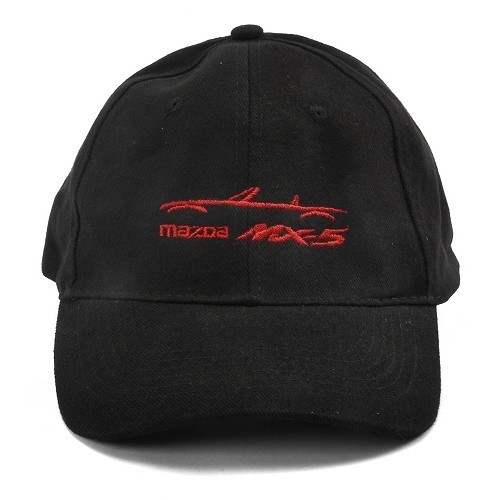  Mazda Mx5 geborduurde sportpet - Rood - MX25670-1 