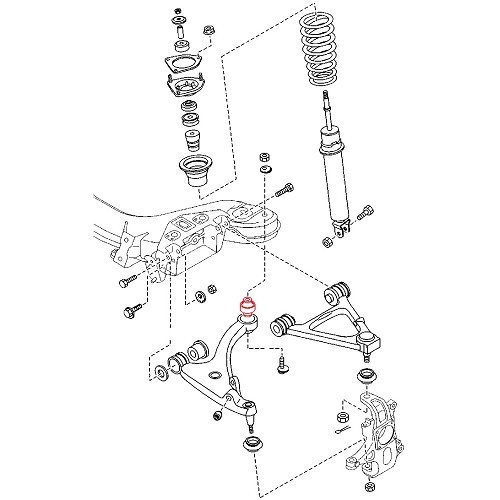  Voorste onderdraagarm geluiddemper voor Mazda MX-5 NC en NCFL - links - MX26168-1 
