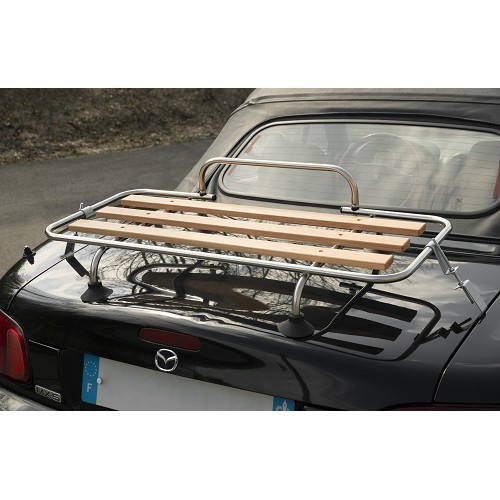     
                
                
    Gepäckträger 3 Stangen Holz Veronique für Mazda MX5 NA und NB - Aus Edelstahl - MX26966
