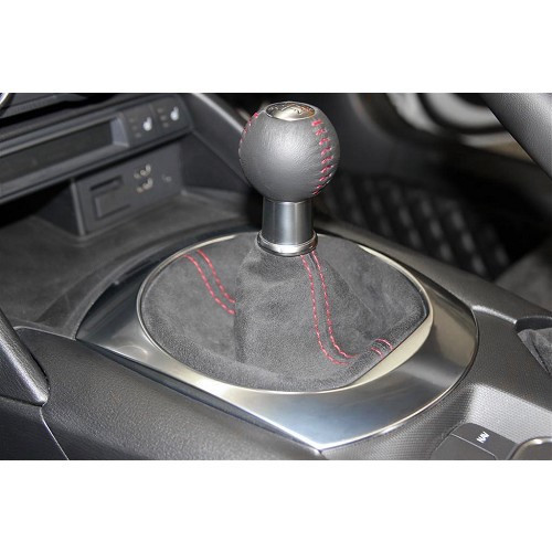  Alcantara gearshift gaiter with red stitching for Mazda MX5 ND - MX45001-1 