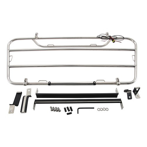 Portapacchi SUMMER in acciaio inox cromato con luce freno integrata per Mazda MX5 ND ST - MX46009