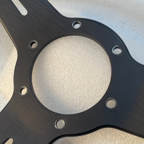 Nardi Classic 330 mm mahogany steering wheel with matt black spokes for Mazda MX5 NA & NB already fitted - MXX00002