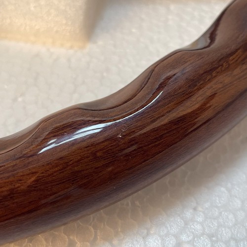 Nardi Classic 330 mm mahogany steering wheel with matt black spokes for Mazda MX5 NA & NB already fitted - MXX00002