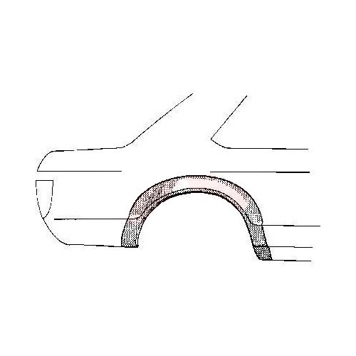  Rear right fender arch for Opel Ascona A (1970-1975) - OP10110 