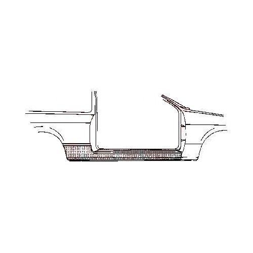     
                
                
    Right rocker panel for Opel Manta B (1975-1988) - OP10114
